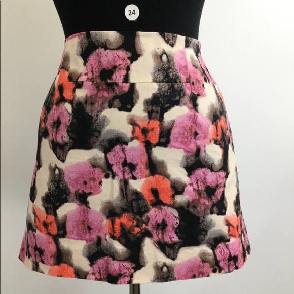 J. Crew Dresses & Skirts - J. Crew Cotton Multi Color Mini Skirt (B-24)